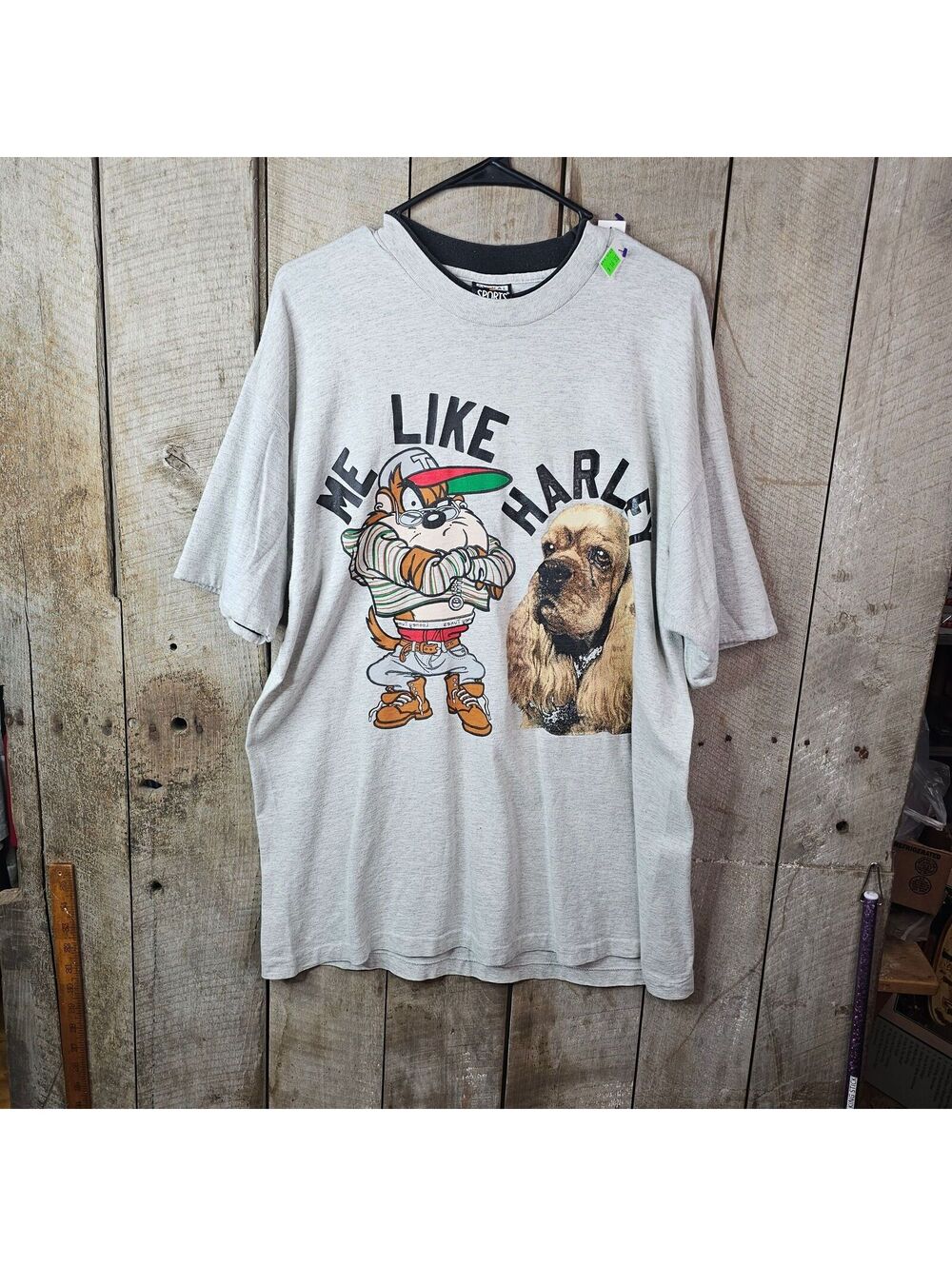 Vintage Me  Harley Taz Tasmanian Devil Dog Graphic T-Shirt Size XL